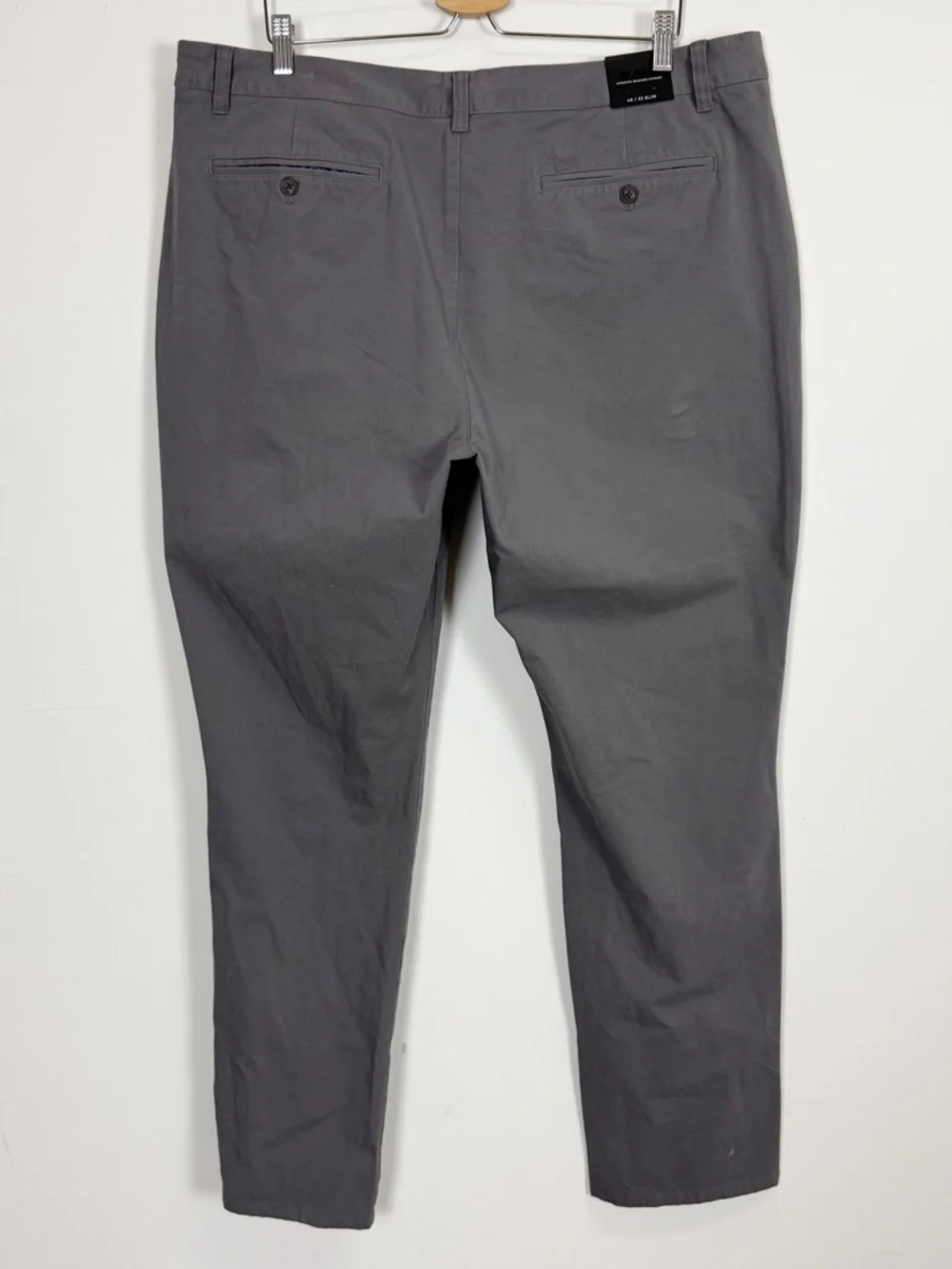 Bonobos Chino Pants Mens 40x32 Gray Slim Cotton Blend NWT